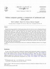 Research paper thumbnail of Online computer gaming: a comparison of adolescent and adult gamers