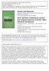 Research paper thumbnail of Girls' and boys' reasoning on cultural and religious practices: a human rights education perspective