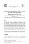 Research paper thumbnail of A comparative evaluation of the EIA systems in Egypt, Turkey and Tunisia