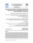 Research paper thumbnail of Socio-economic analysis and adoption of improved maize vaireties by farmers of the North West Region of Cameroon