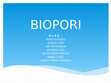 Research paper thumbnail of Biopori