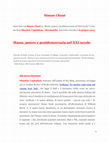 Research paper thumbnail of Masse, potere e postdemocrazia nel XXI secolo: intervista con Simon Choat