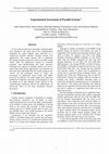 Research paper thumbnail of Experimental Assessment of Parallel Systems