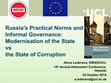 Research paper thumbnail of Helsinki Keynote_Modernisation vs Corruption