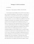 Research paper thumbnail of Heidegger et le défi du nominalisme