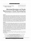 Research paper thumbnail of Advertising Stereotypes and Gender Representation in Social Networking Sites