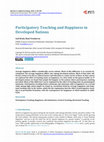 Research paper thumbnail of Participatory Teaching and Happiness in Developed Nations