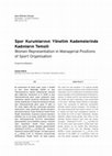 Research paper thumbnail of Koca, C. (2011). Spor kurumlarının yöneticilik kademelerinde kadınların temsili. Hacettepe Spor Bilimleri Dergisi, 22, 1, 1-12.