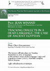 Research paper thumbnail of Tracking dialects in a dead language: the case of Late Egyptian