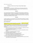 Research paper thumbnail of HSS 128: Witnessing the Holocaust [research project guidelines]