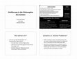 Research paper thumbnail of VO 4 – Einführung in die Philosophie des Geistes