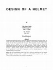 Research paper thumbnail of DESIGN OF A HELMET