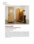 Research paper thumbnail of Andrea Zittel in Conversation with Allan McCollum