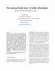 Research paper thumbnail of Non charge-based state variable technologie