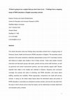 Research paper thumbnail of Formby, E. and Wolstenholme, C. (2012) If there’s going to be a subject that you don’t have to do …’ Findings from a mapping study of PSHE education in English secondary schools