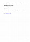 Research paper thumbnail of Formby, E. (2011) ‘Lesbian and bisexual women’s human rights, sexual rights and sexual citizenship: negotiating sexual health in England’, Culture, Health and Sexuality 13 (10)