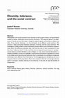 Research paper thumbnail of Diversity, Tolerance and the Social Contract, Final Version