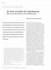 Research paper thumbnail of De inzet van joden als ‘controlegroep’. Bart van der Boom en de Holocaust