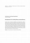 Research paper thumbnail of Development of L2 writing: fluency and proficiency