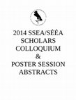 Research paper thumbnail of Abstracts for the November 2014 Scholars' Colloquium