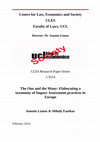 Research paper thumbnail of The One and the Many: Elaborating a taxonomy of Impact Assessment practices in Europe