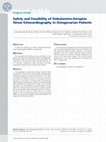 Research paper thumbnail of Safety and Feasibility of Dobutamine-Atropine Stress Echocardiography in Octogenarian Patients