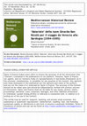 Research paper thumbnail of Renard Gluzman, Review: "'Salariato' della nave Girarda-San Nicolò per il viaggio da Venezia alla Sardegna (1594–1595)," Mediterranean Historical Review, Volume 28, Issue 2, 2013, 234–237.