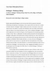 Research paper thumbnail of NDPR Review of Lee Braver's Heidegger: Thinking of Being