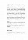 Research paper thumbnail of Journal of Regional & Socio-Economic Issues Volume 4, Issue 1, January 2014. "The beginning of Dis-integration in the European Union" by Olga Papadaki