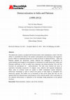 Research paper thumbnail of Democratization in India and Pakistan (1999-2012) 