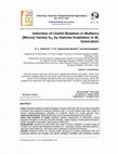 Research paper thumbnail of Mutation induced variations in morphological, agro-botanical and biochemical parameters of mulberry (Morus) variety S54 using gamma irradiation.