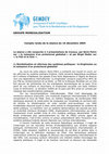 Research paper thumbnail of Müller, Birgit, 2004, La Fao et la faim, Groupe de Travail Mondialisation GEMDEV 16 décembre