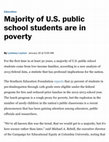 Research paper thumbnail of MAJORITY OF AMERICAN PUBLIC SCHOOL STUDENTS LIVE IN POVERTY