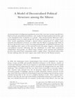 Research paper thumbnail of A Model of Decentralised Political Structure among the Silures