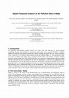 Research paper thumbnail of Spatio-Temporal Analysis of Air Pollution Data in Malta