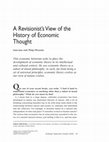 Research paper thumbnail of A Revisionist’s View of the History of Economic Thought