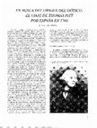 Research paper thumbnail of "En busca del origen del gótico: el viaje de Thomas Pitt por España en 1760". Goya. Revista de Arte. No 292, 2003, 9-22