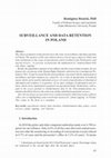 Research paper thumbnail of Surveillance and data retention in Poland