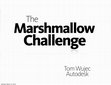 Research paper thumbnail of The Marshmallow Challenge