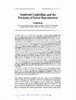 Research paper thumbnail of Vagabond Capitalism and the Necessity of Social Reproduction