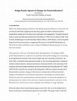 Research paper thumbnail of Hedge funds: agents of change for financialization