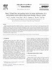 Research paper thumbnail of Effect of fluid flow and packing factor on energy performance of a wall-mounted hybrid photovoltaic/water-heating collector system