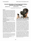 Research paper thumbnail of Immersive Simulation of Visual Impairments Using a Wearable See-through Display