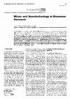 Research paper thumbnail of CHEMICAL SENSORS, BIOSENSORS, AND BIOARRAYS Micro-and Nanotechnology in Biosensor Research