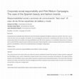 Research paper thumbnail of Corporate social responsibility and Pink Ribbon Campaigns. The case of the Spanish beauty and fashion brands/Responsabilidad social y acciones de comunicación “lazo rosa”. El caso de las firmas españolas de belleza y moda