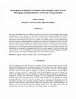 Research paper thumbnail of Descriptions of Register Variations in the Morpho-syntax of Text Messaging among Redeemer's University Young Students