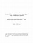 Research paper thumbnail of Optimal Life-Cycle Investing with Flexible Labor Supply: A Welfare Analysis of Life-Cycle Funds