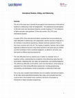 Research paper thumbnail of International Students, Writing and Referencing