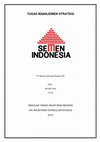 Research paper thumbnail of Analisis Visi Misi dan Manajemen Strategis PT Semen Indonesia Tbk