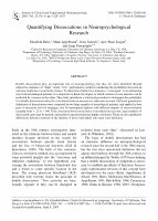 Research paper thumbnail of Quantifying dissociations in neuropsychological research